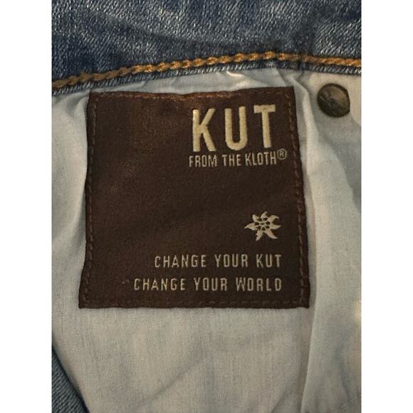 Kut from the Kloth | Size: 6 | Ankle Skinny Light Wash Jeans Raw Hem - Picture 6 of 12